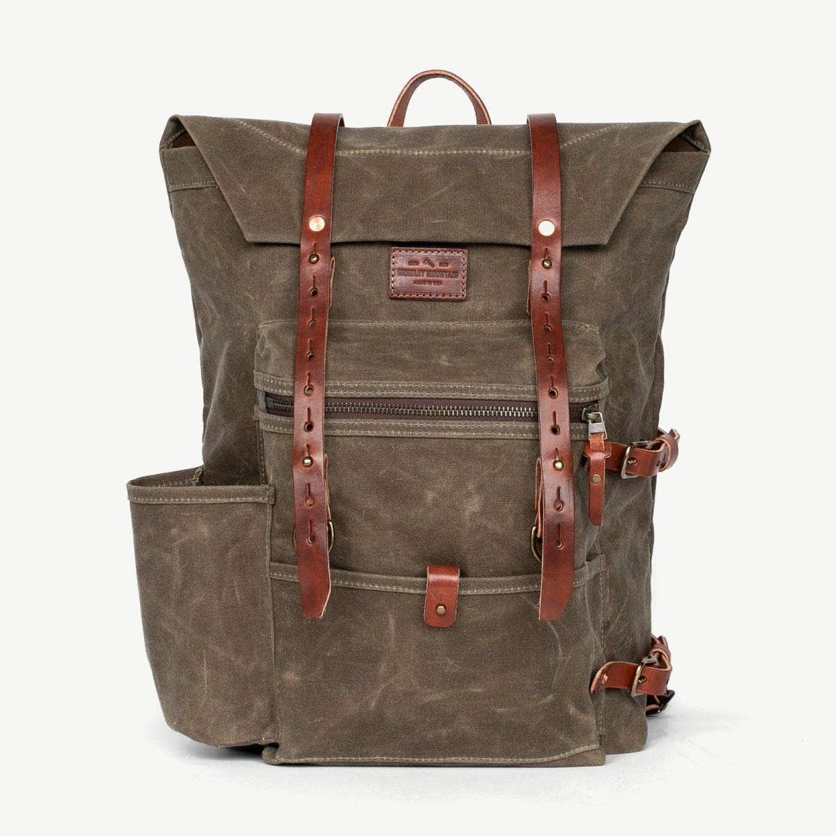 The Wilder Backpack - Waxed Canvas and Leather - Field Tan