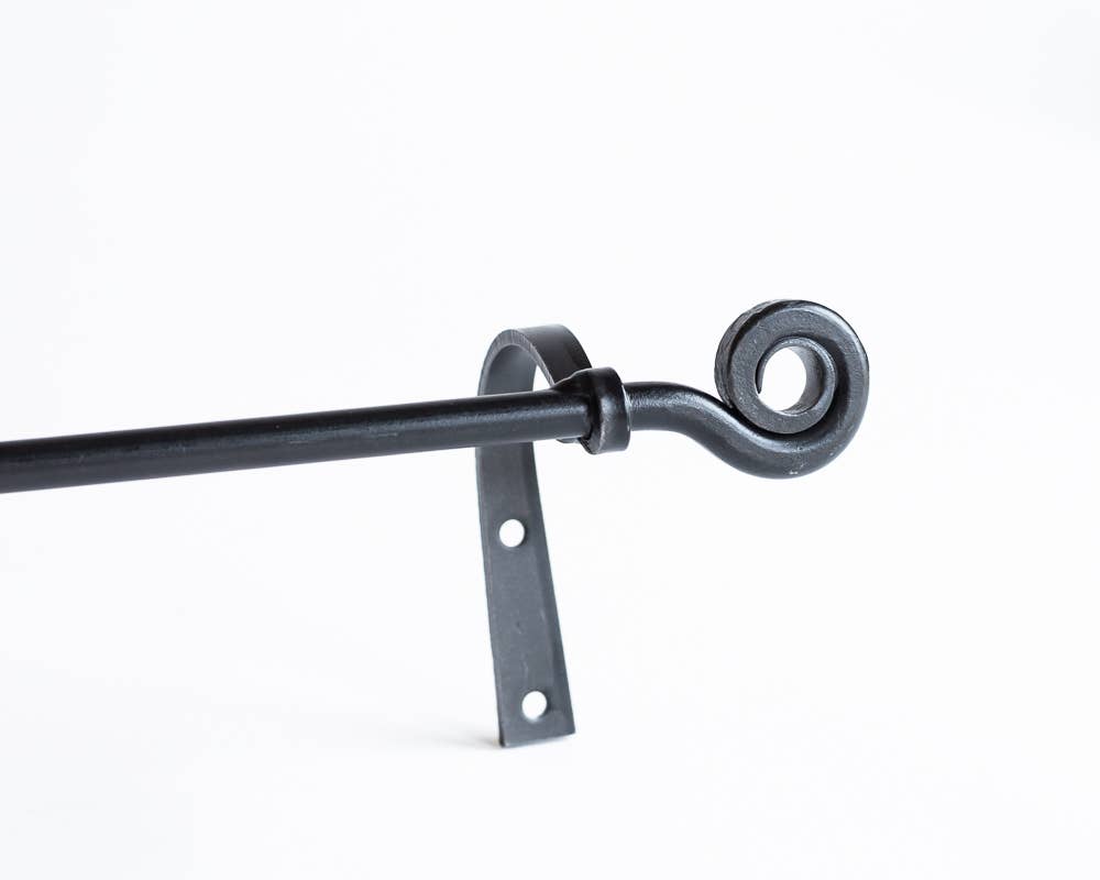 Iron Forged Wall Rack / The Towel Rod With Black Finish
