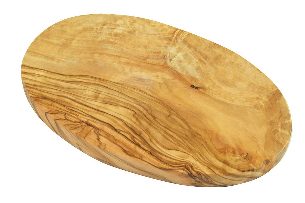 Olivenholz-Erleben Oval Chopping Board / Breakfast Board 25 x 15 cm