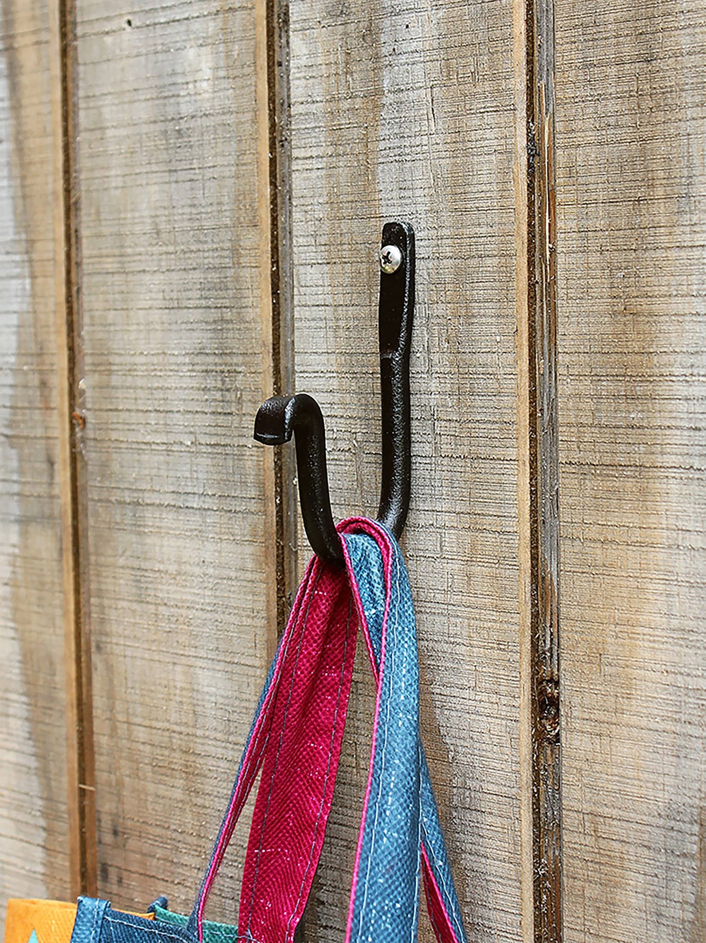 4 Inch Forged J Hook With Black Powder Coat Finish