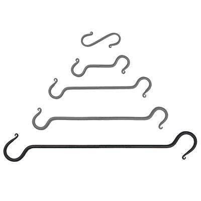 S-Hook - 24 inch Black Iron S Hook