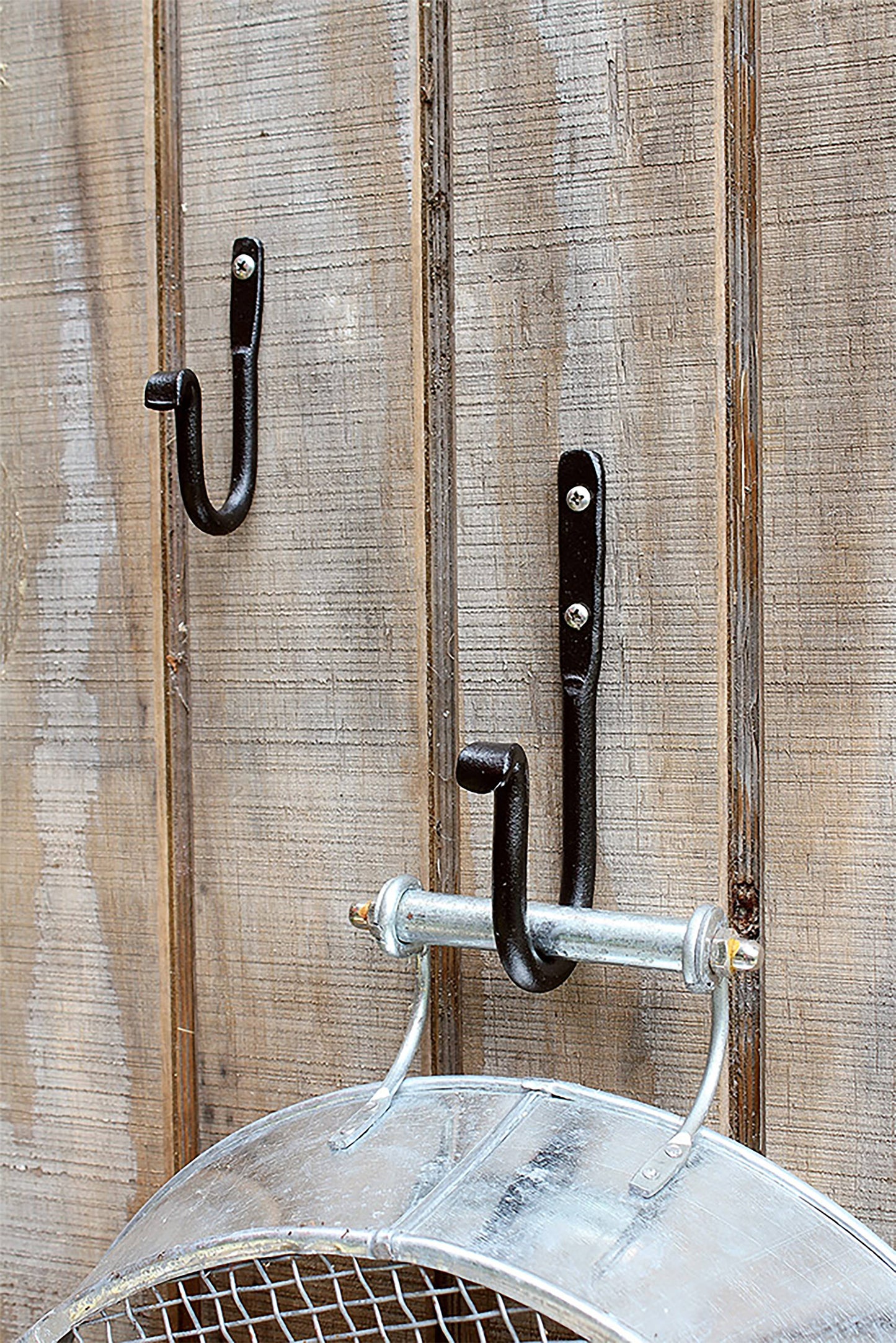6 Inch J-Hook with Black Powder Coat Finish