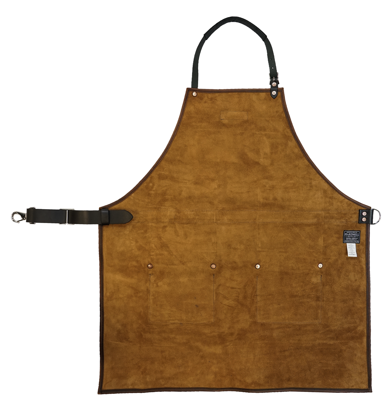 Hardmill Cognac Leather Rugged Work Apron