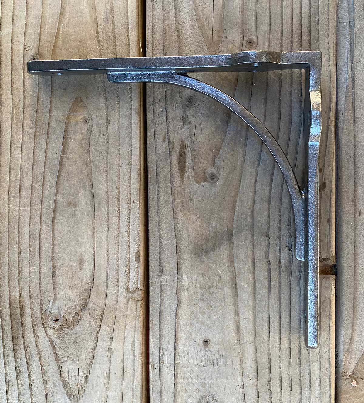 Pair of Industrial Gallows Shelf Bracket Antique Iron Finish - 8 Inches