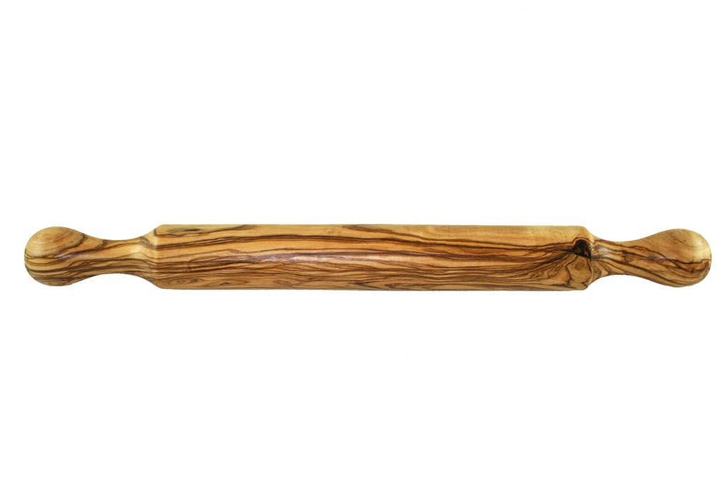 16 Inch Solid Rolling Pin Solid Olive Wood