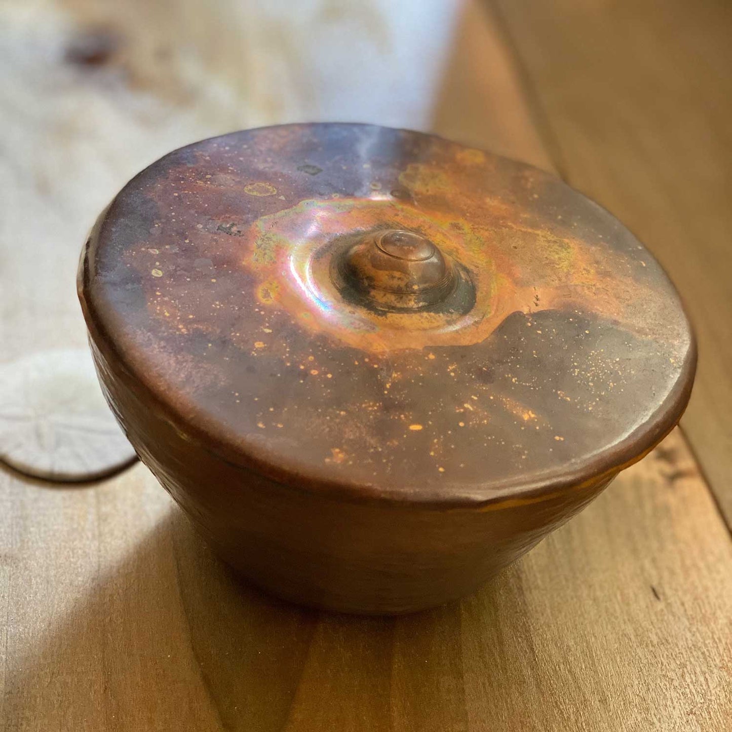 Handmade Decorative Copper Canister Coppersmith Style 2