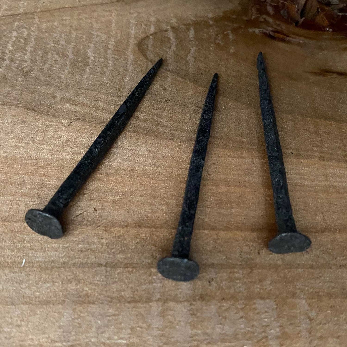 2.5 Inch Forged Square Furniture Nails Black Wax