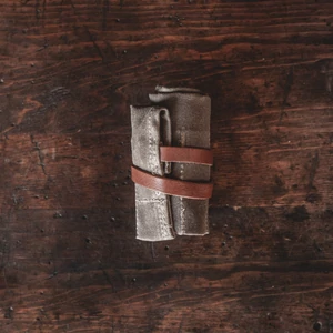 Canvas Pocket Knife and Tool Roll - Field Tan
