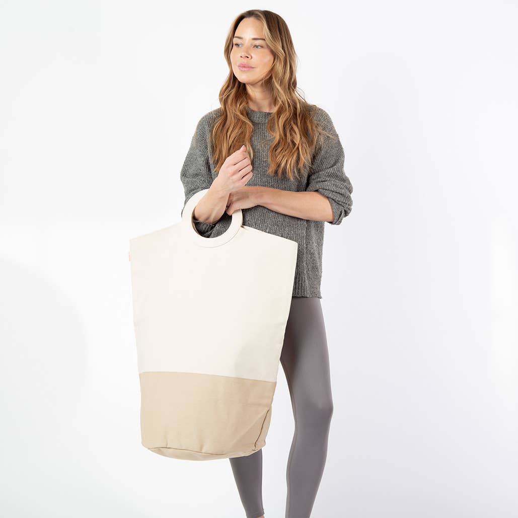 Canvas Laundry Hamper Bin