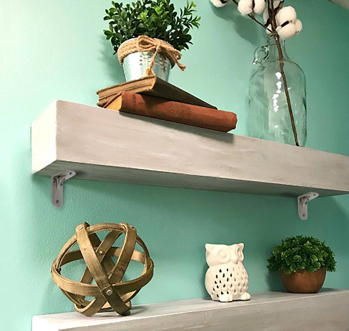 Borris Bracket Small Corner Bracket For Small Shelves - Antique Metal