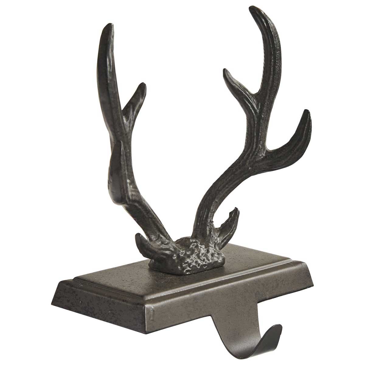 Antler Mantel Hook / Stocking Hanger