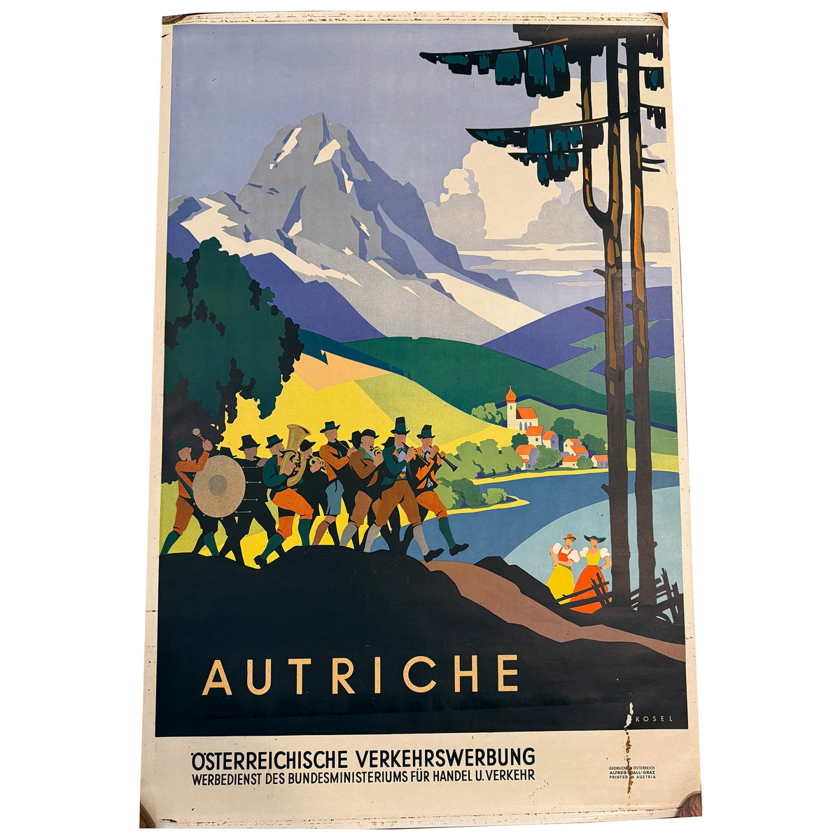 Autriche Vintage Travel Poster Austria