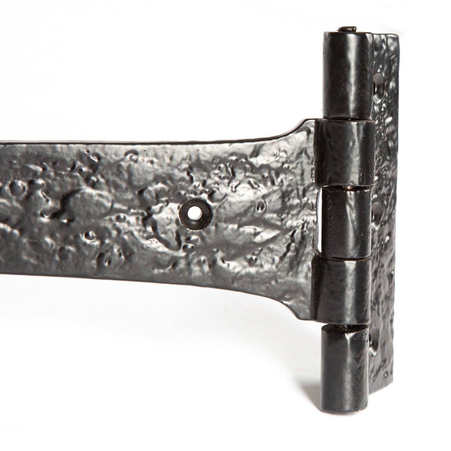 Black T-Hinge With Spade Point 16 Inch Decorative For Small Doors