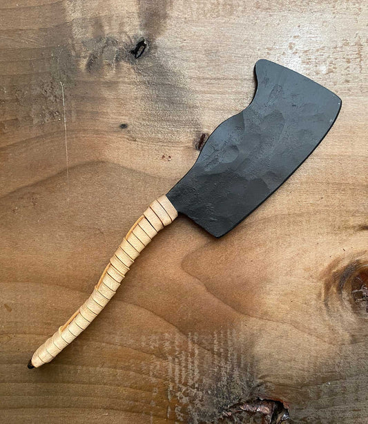 Caspian Iron Knife with Leather Handle by HomArt