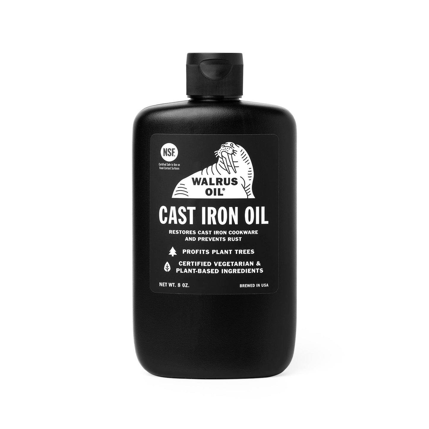 Cast Iron Oil, 8oz Cast Iron Seasoning Treatment