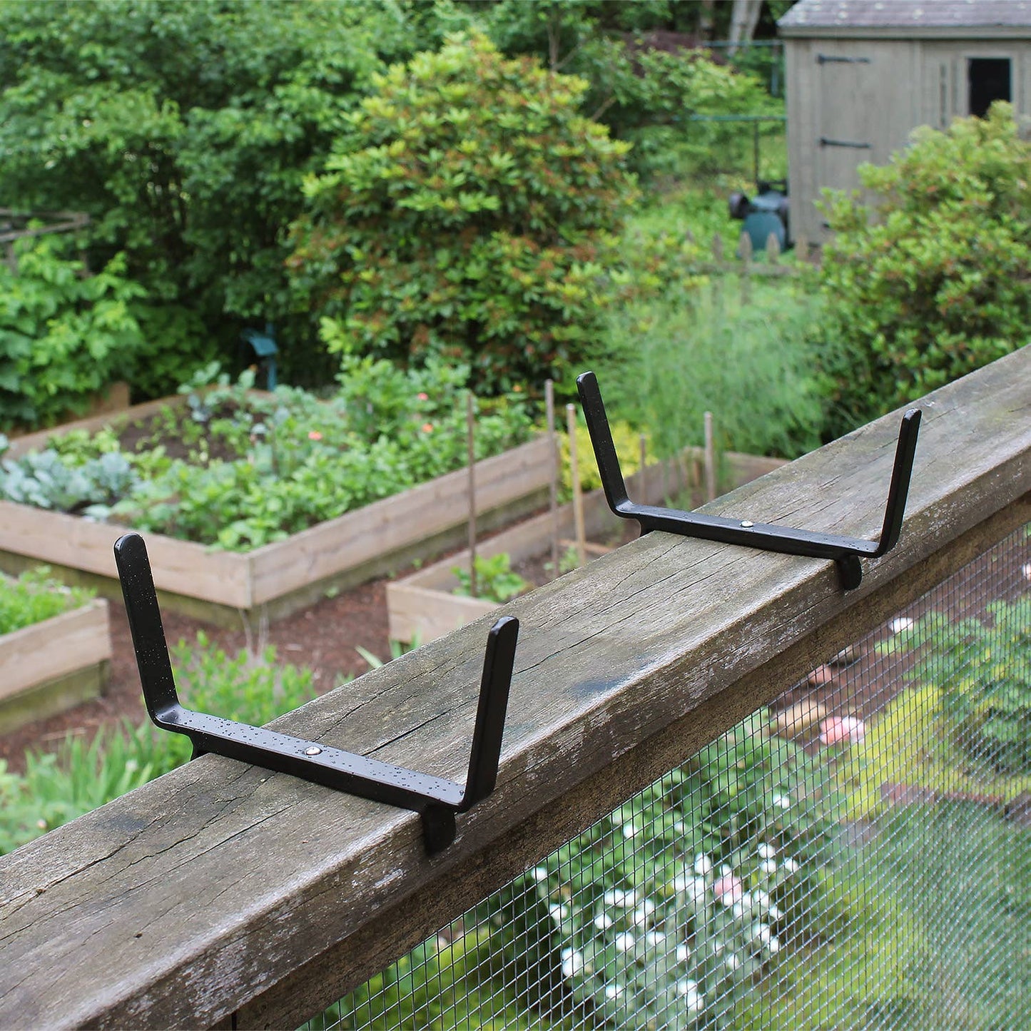 8 Inch Flower Box Bracket for 2x6 Railing ACHLA