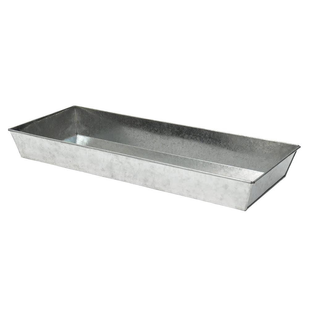 24 Inch Galvanized Steel Garden Tray