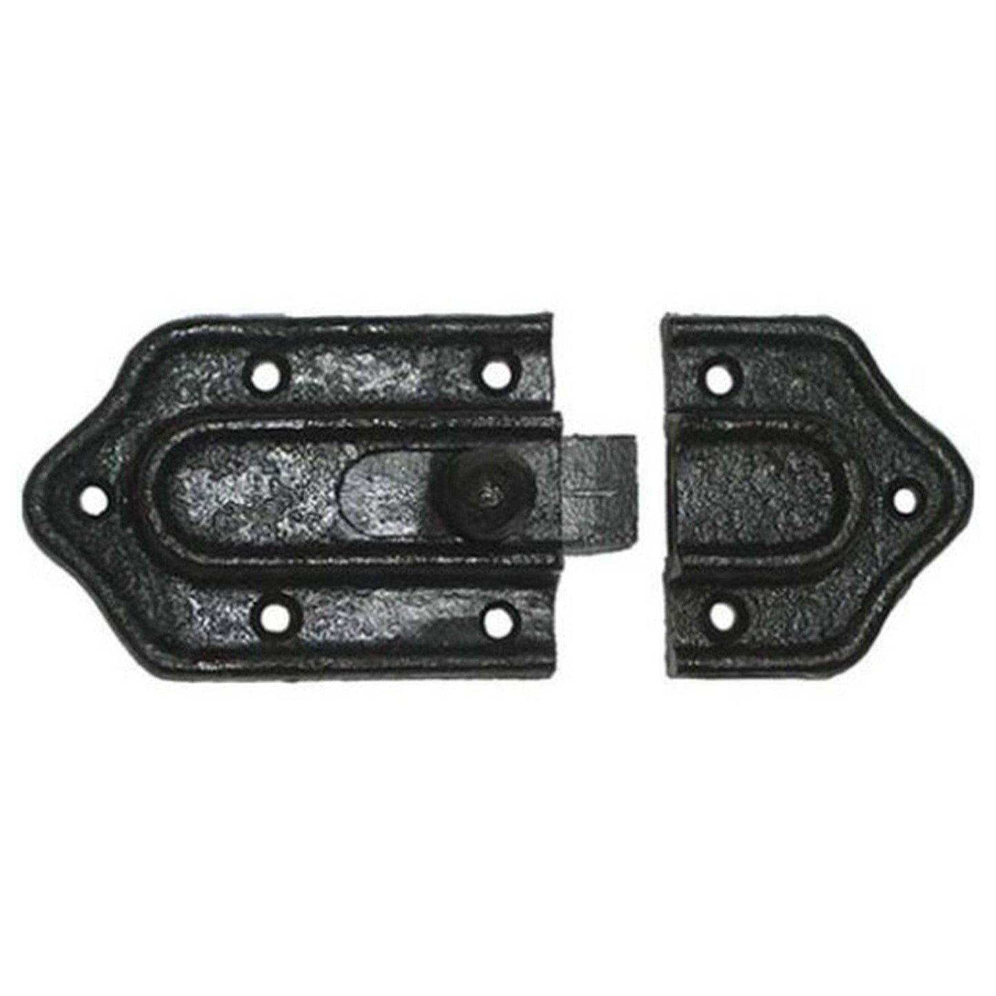 Cast Iron Latch With Sliding Iron Knob For Furniture Doors