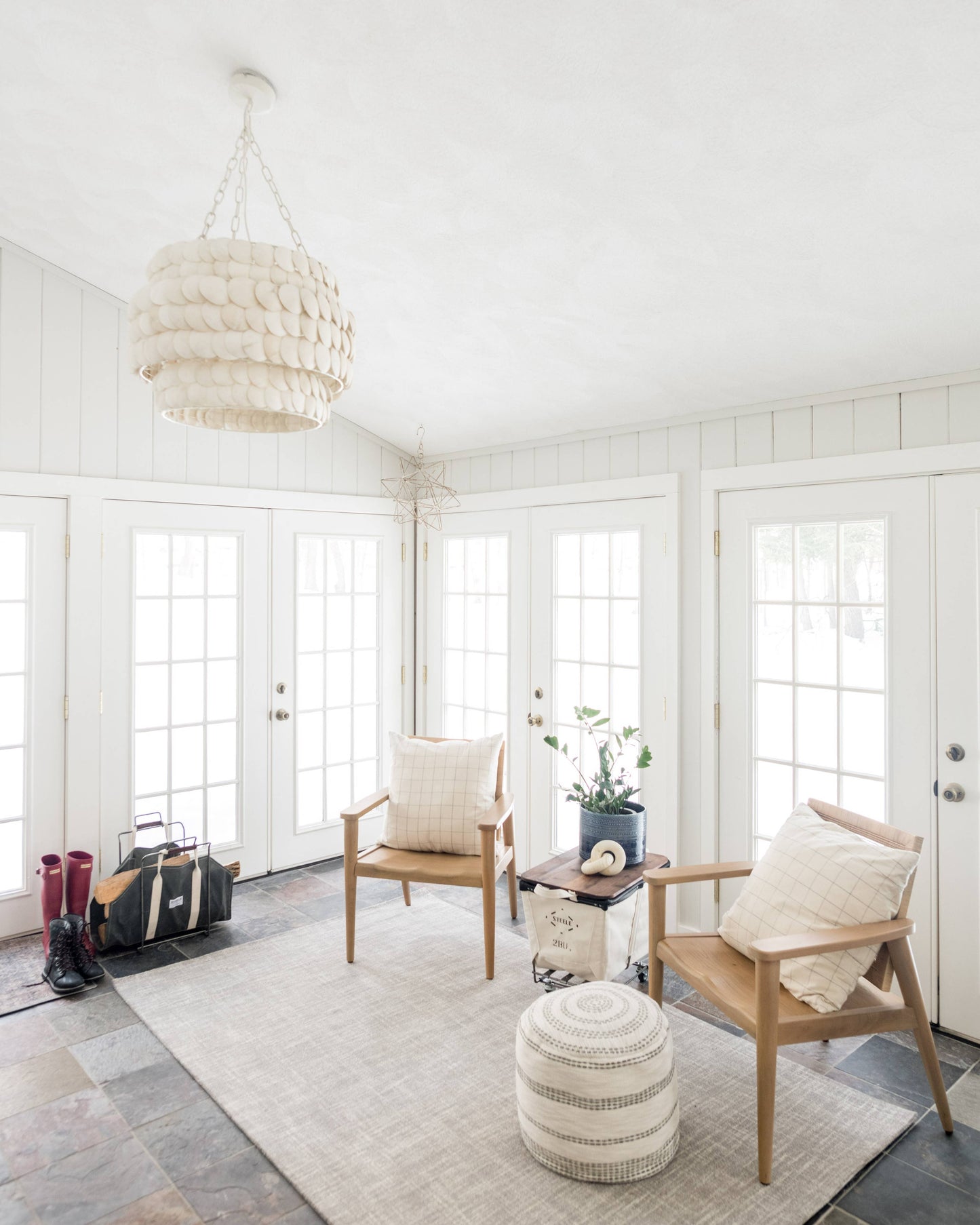 Steele Log Carrier Brown Canvas