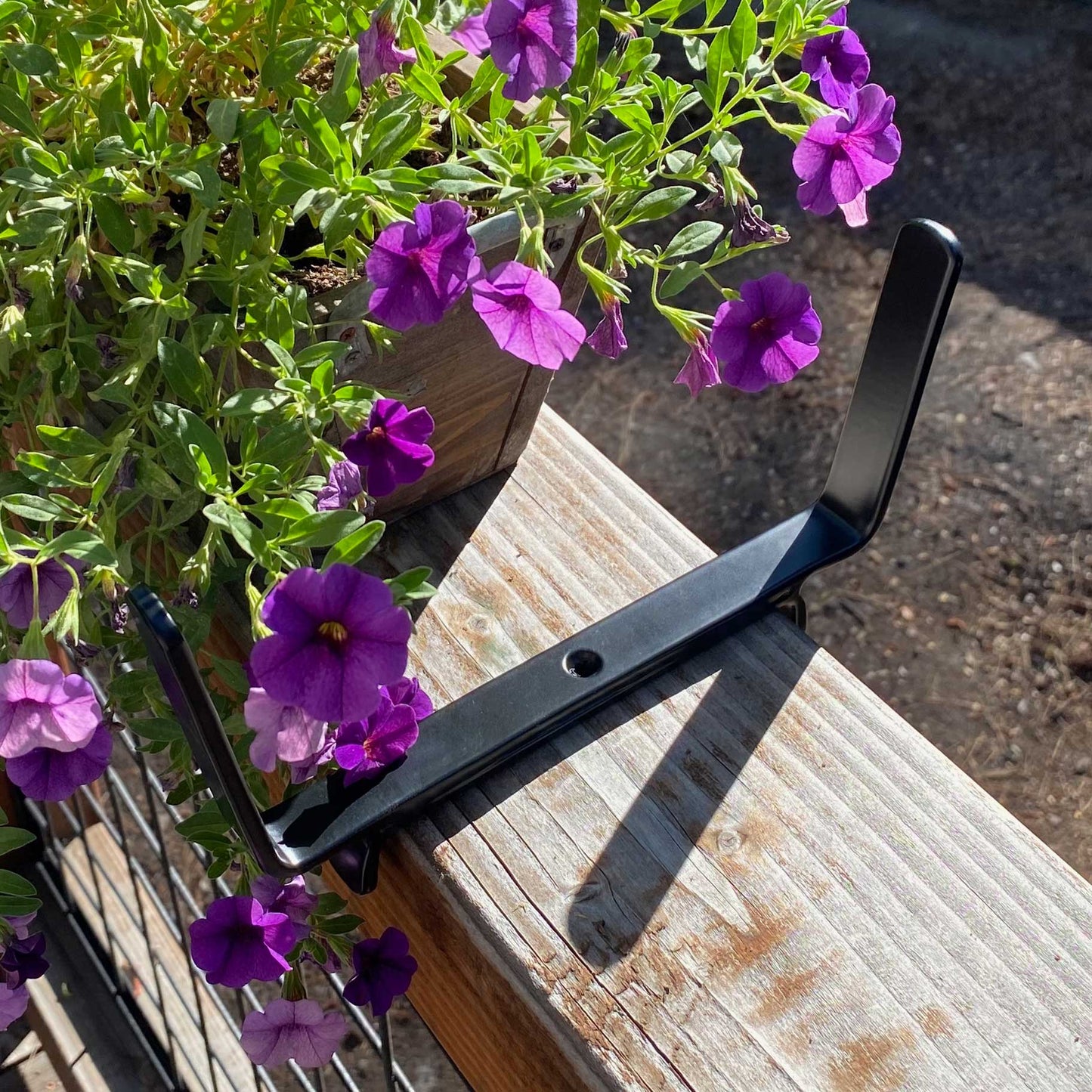 8 Inch Flower Box Bracket for 2x6 Railing ACHLA