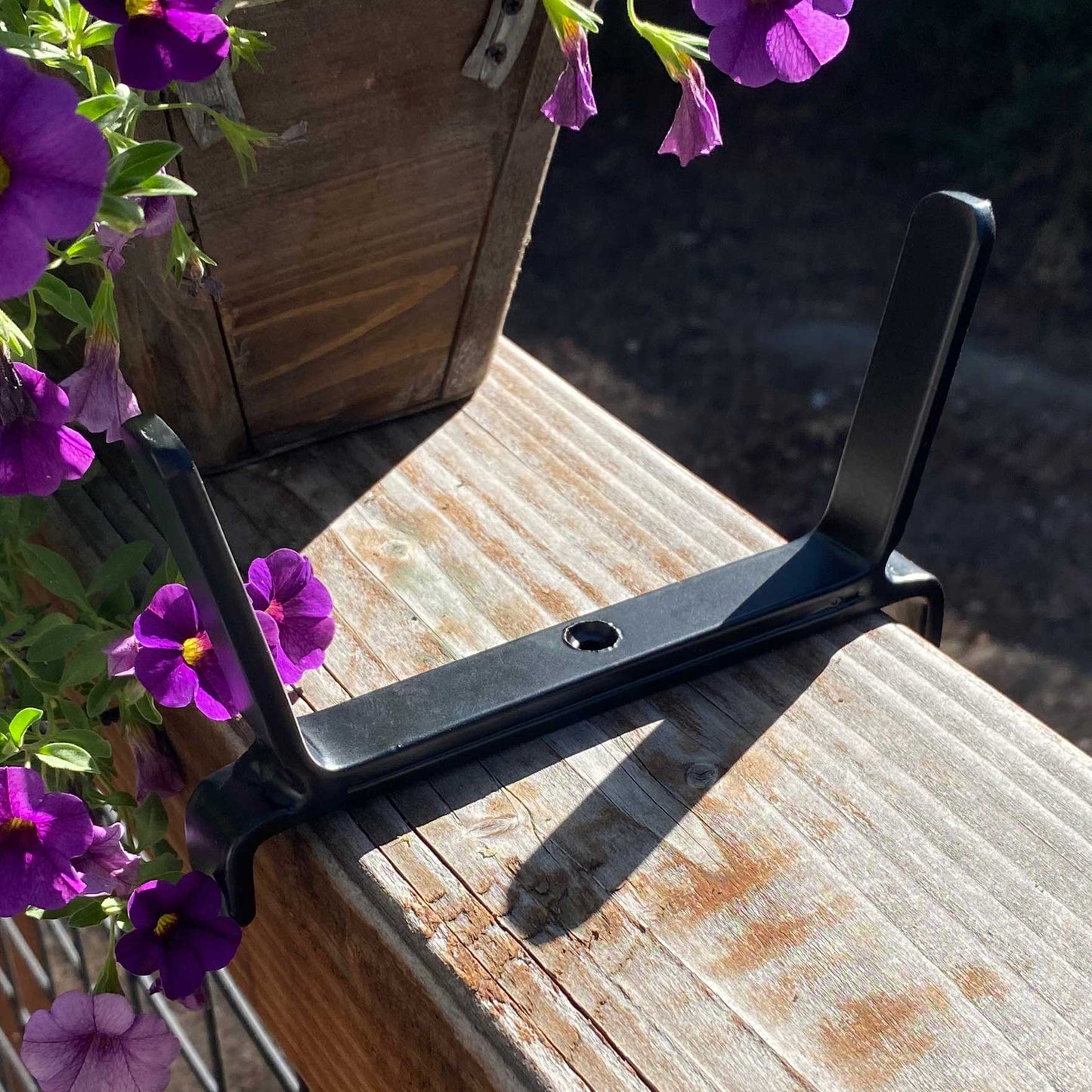 6 Inch Flower Box Bracket for 2x6 Railing ACHLA