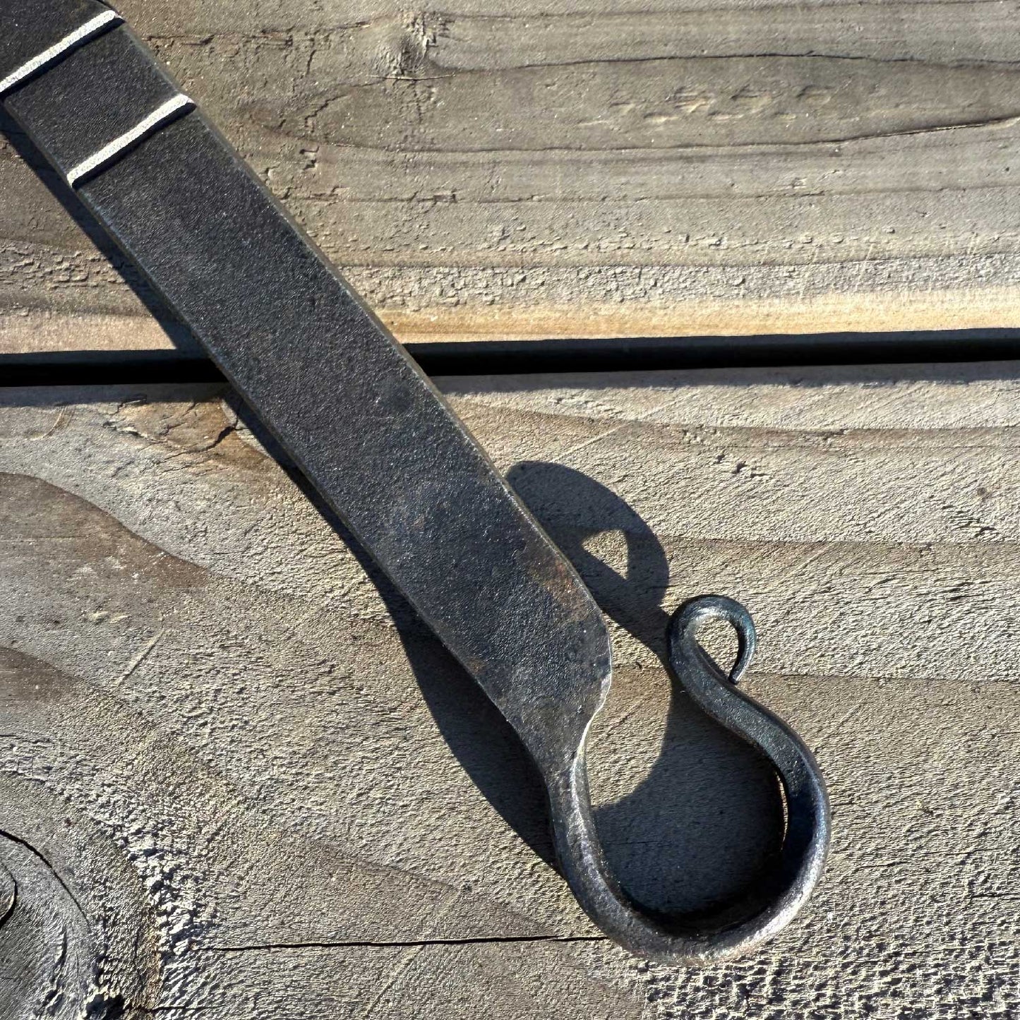 Hand Forged Steel Spatula With Traditional Beeswax Finish