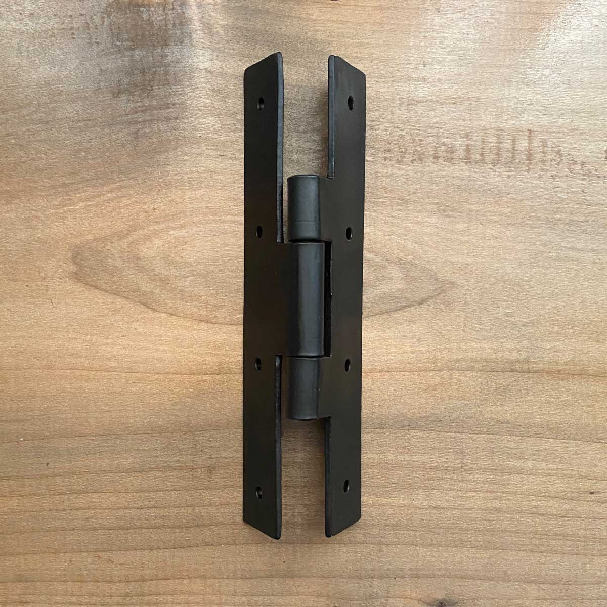 Forged H Hinge 7 Inch Rustic with Black Finish