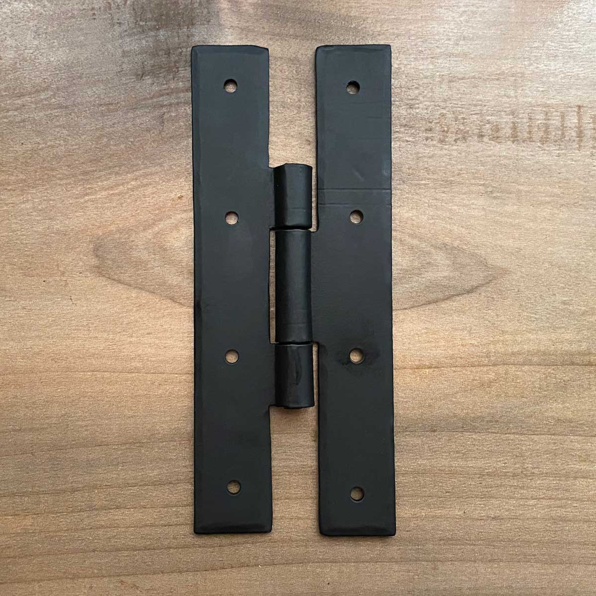 Forged H Hinge 7 Inch Rustic with Black Finish