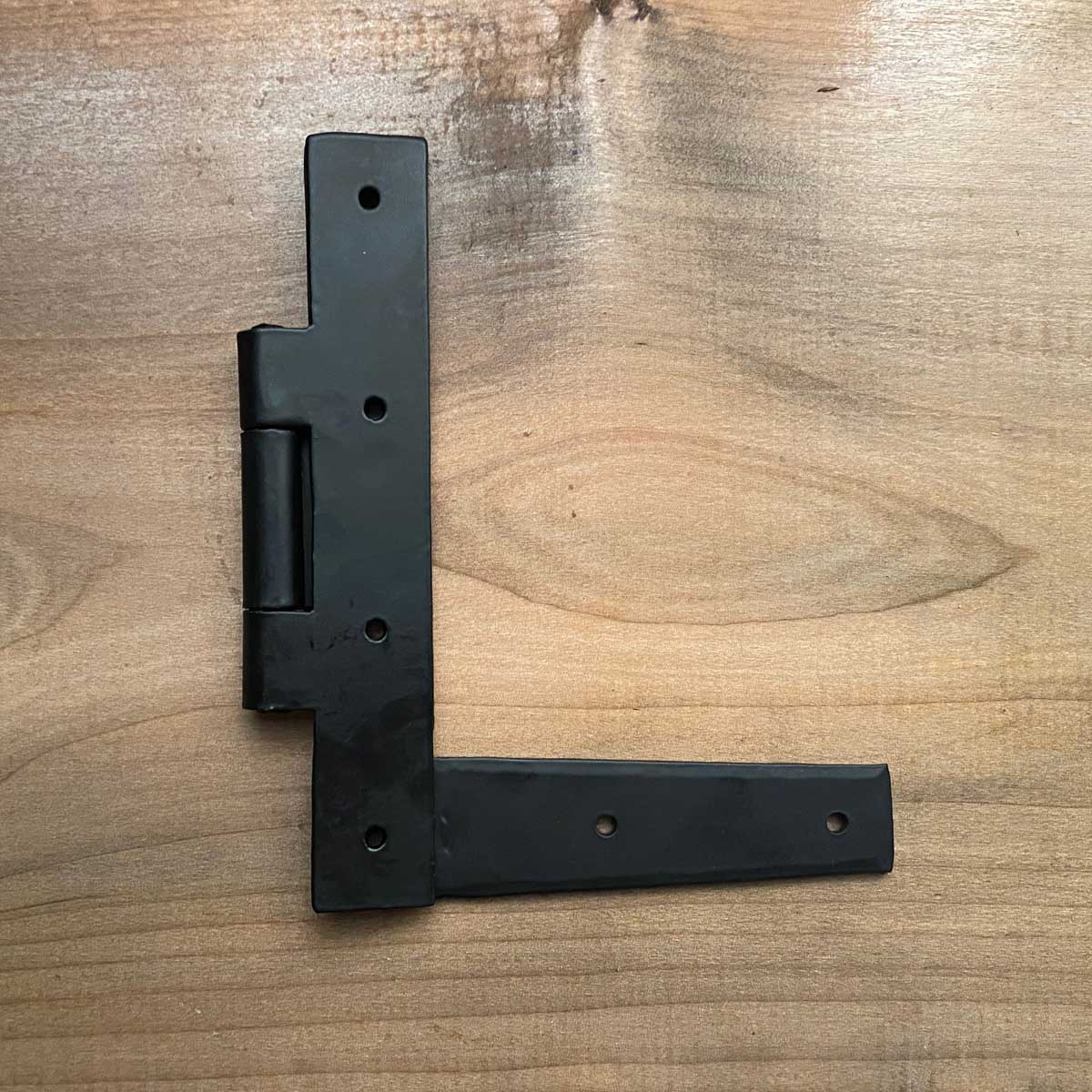 Forged L Hinge 7 Inch Right-Hand With Black Finish