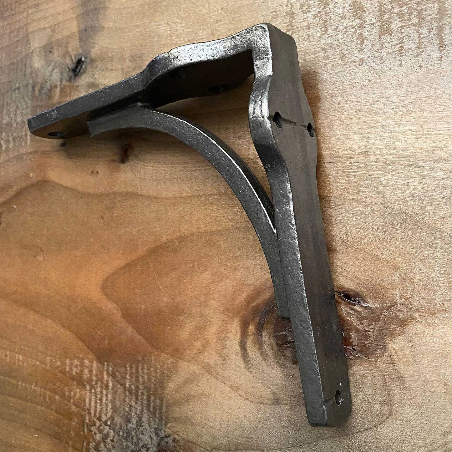 Pair of Industrial Gallows Shelf Bracket Antique Iron 5 Inch