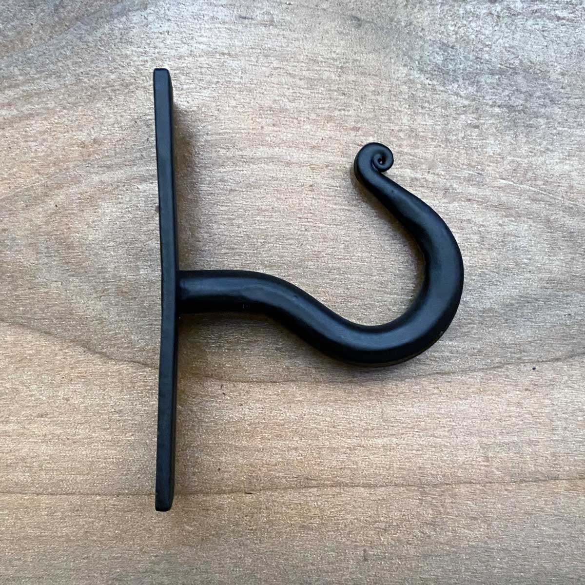Forged Iron / Steel Cup Hook With Black Finish