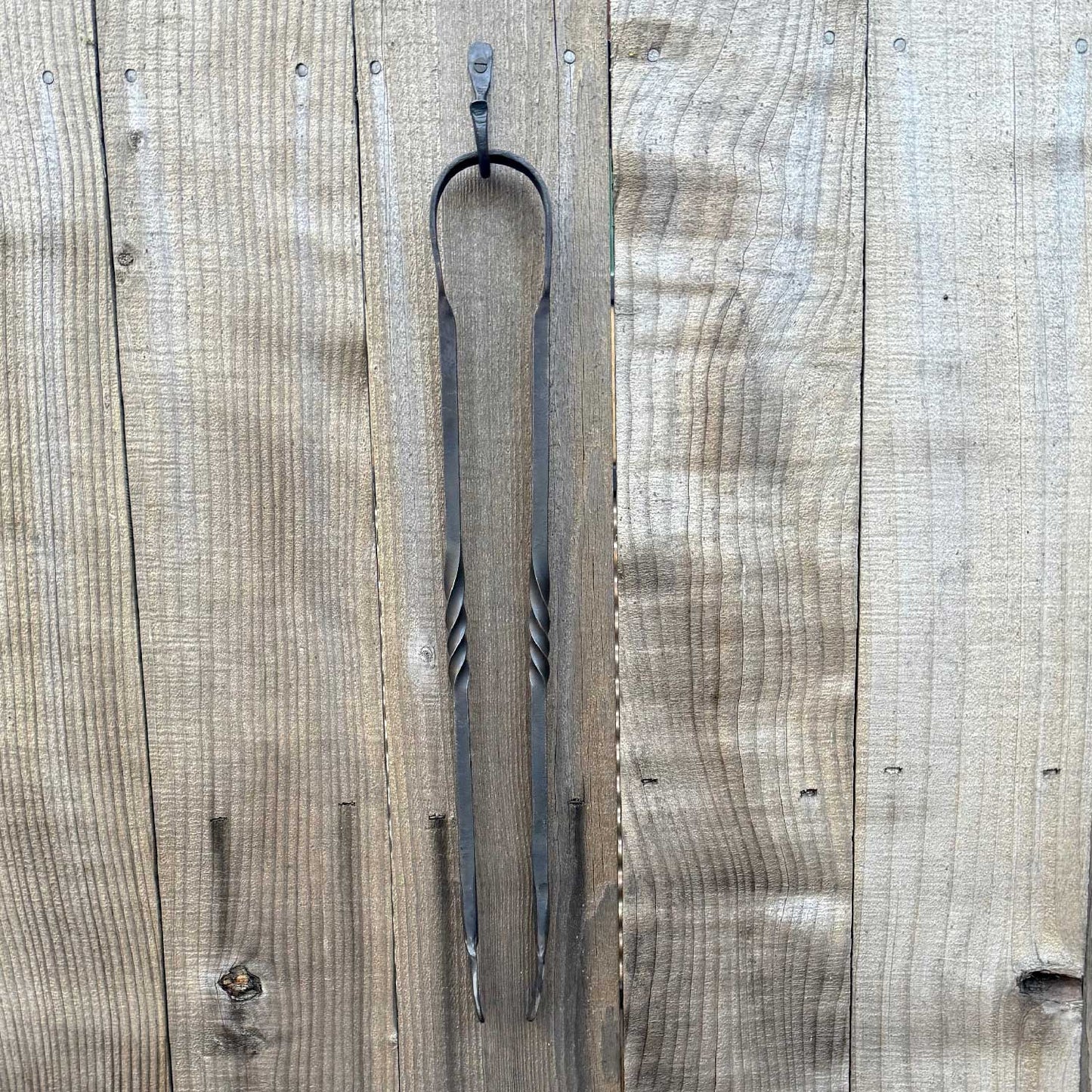 Hand Forged Barbecue Tongs 21 Inch