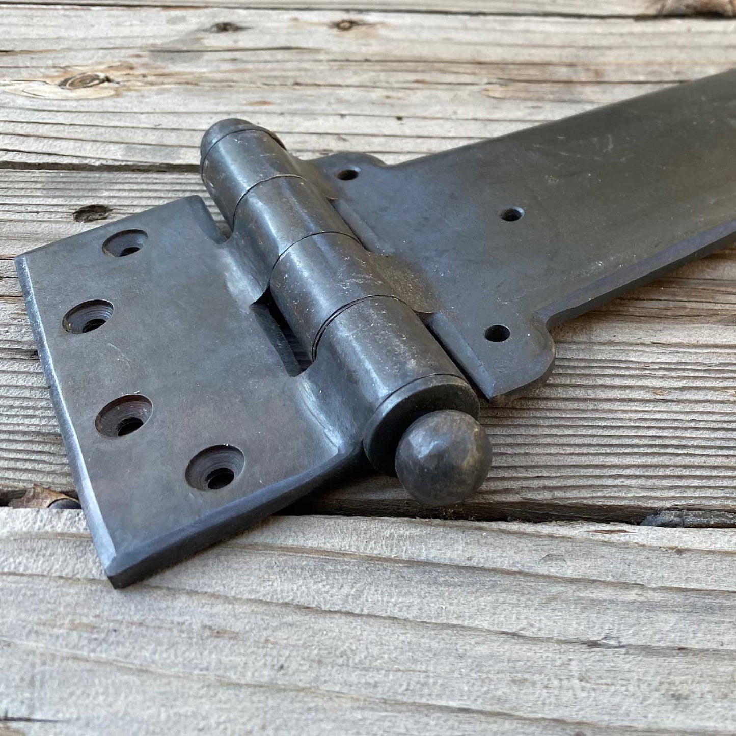 Hand Forged Iron / Steel Heavy Duty Strap Hinge - 28 Inches Long