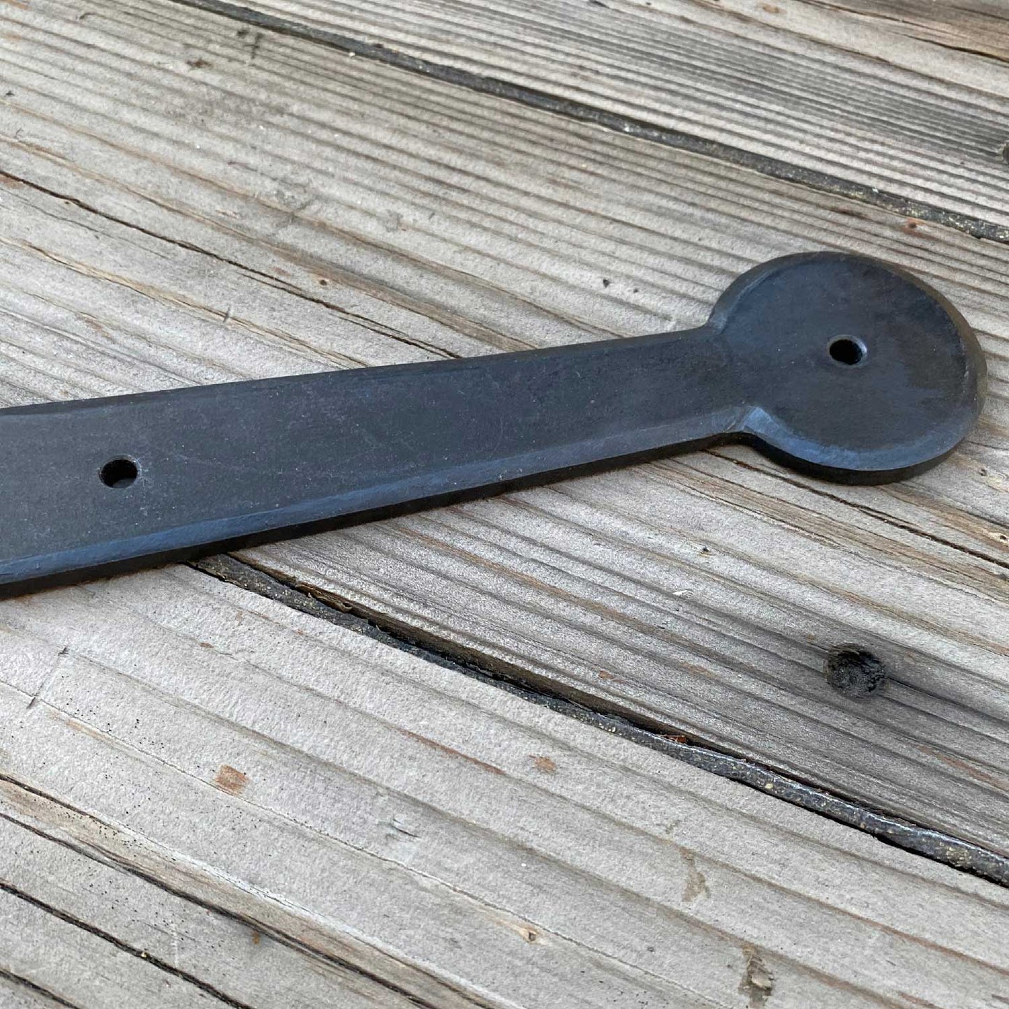 Hand Forged Iron / Steel Heavy Duty Strap Hinge - 28 Inches Long