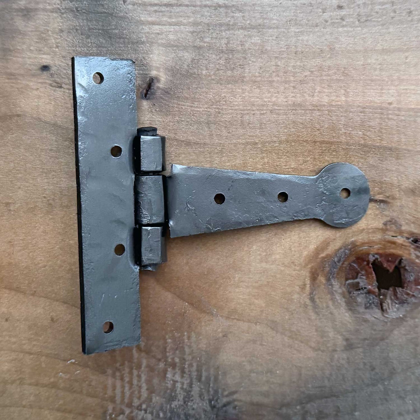 Hand-forged T Hinge 4 Inch With Metallic Black Finish for Small Doors / Cabinets