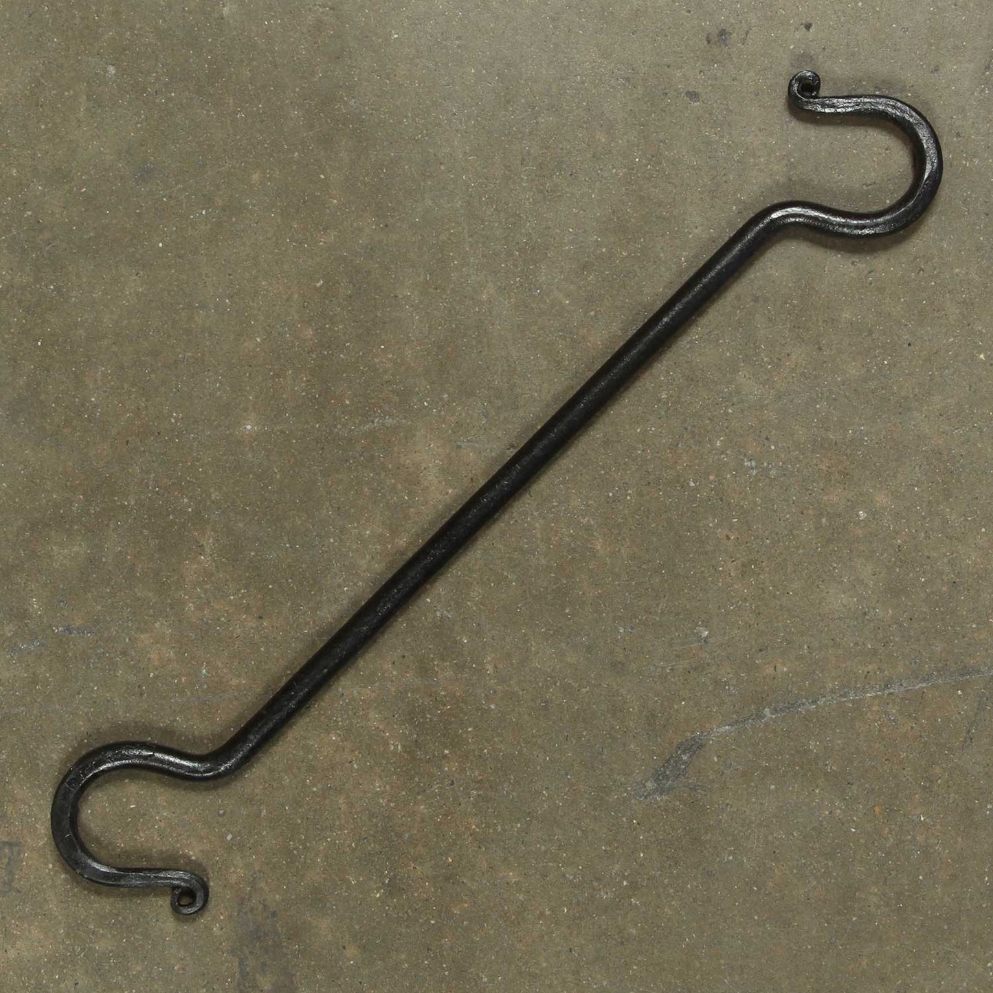 Forged Iron Link S Hook - 16 in - Antique Black