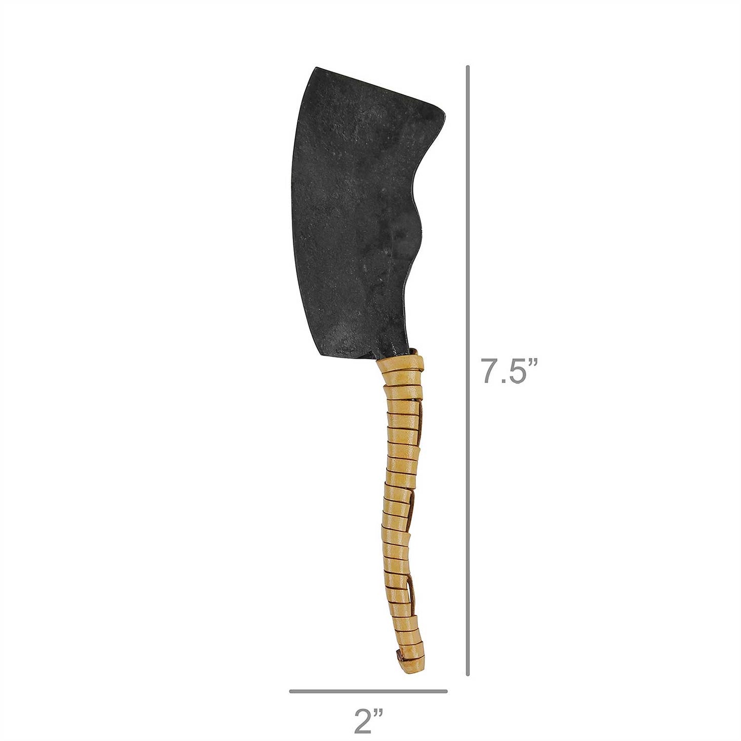 Caspian Iron Knife with Leather Handle by HomArt