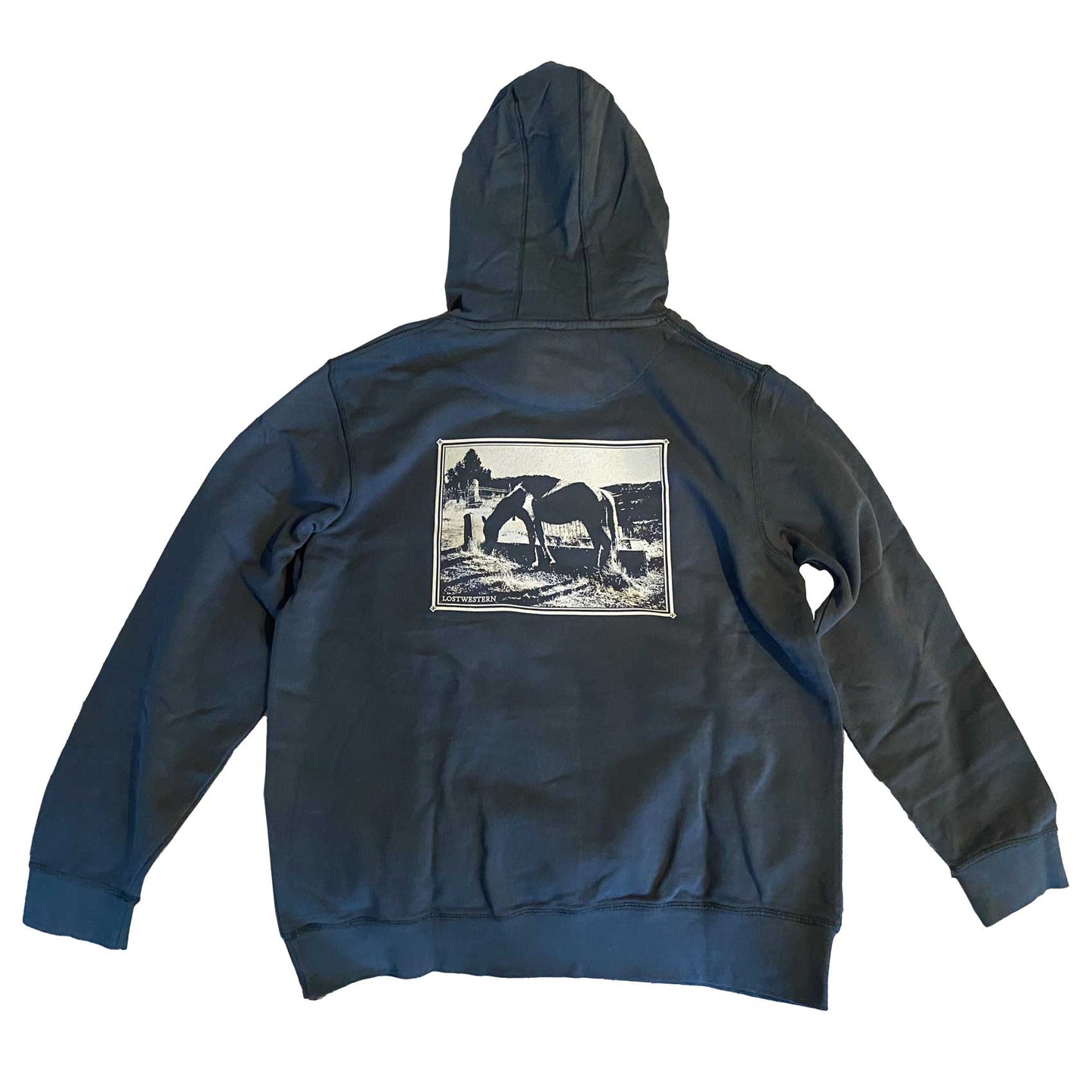 Lostwestern Hoodie - Liberty Horse French Terry Hooded Sweatshirt