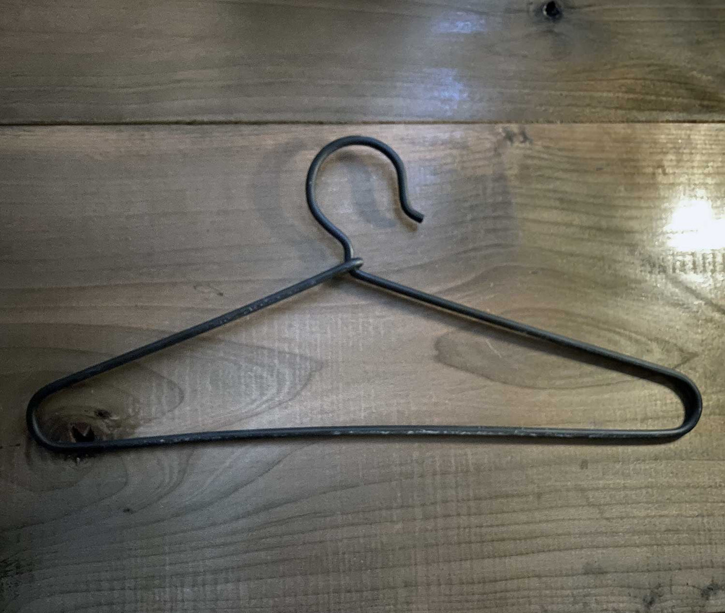 Rustic Iron Clothes Hanger Black