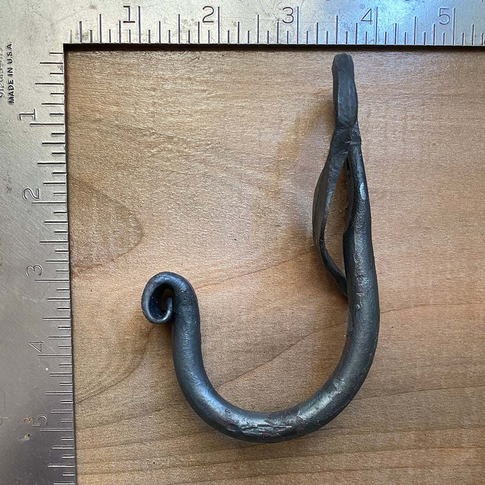 Leaf Hook by James the Bearded Blacksmith GA