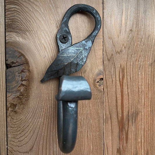 Leaf Hook by James the Bearded Blacksmith GA