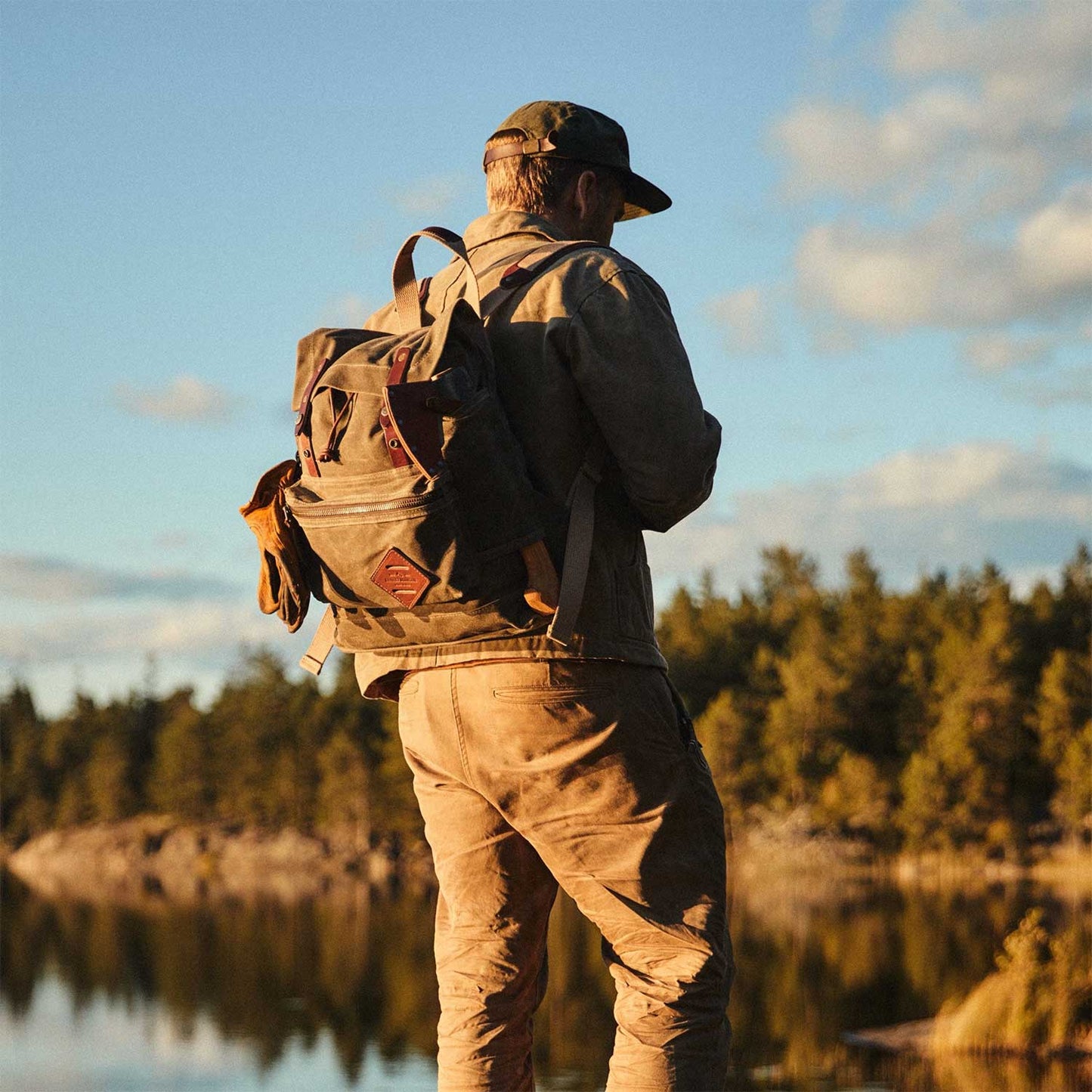 Muir Pack - Waxed Canvas Backpack - Field Tan