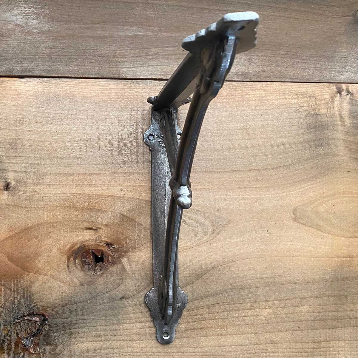 Rustic Modern Industrial Half Round Shelf / Corner Bracket Support 10 Inch