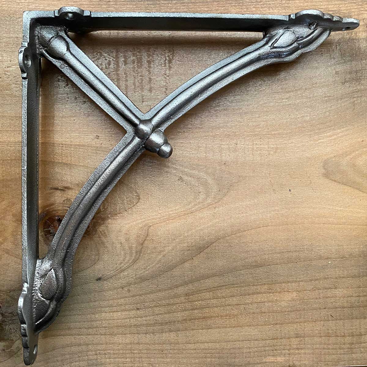 Rustic Modern Industrial Half Round Shelf / Corner Bracket Support 10 Inch