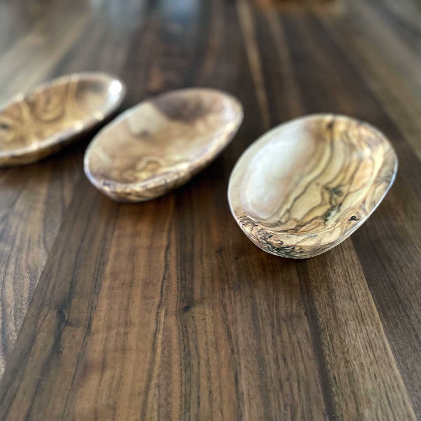 Olivenholz-Erleben Oval Bowl 7 Inches Olive Wood