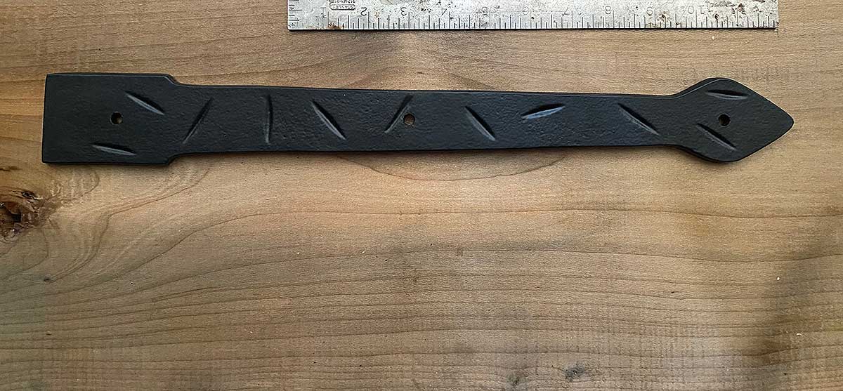 Metal Decorative Strap Screw Mounted 18 Inch