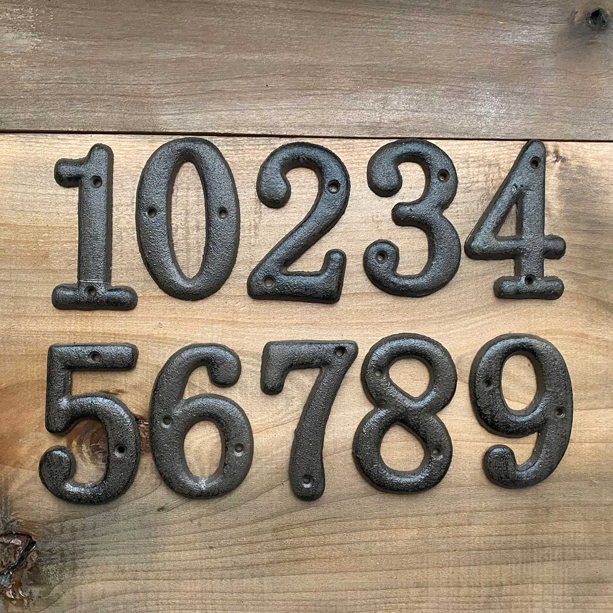 Rustic Cast Iron Number Nine / For Houses / Doors