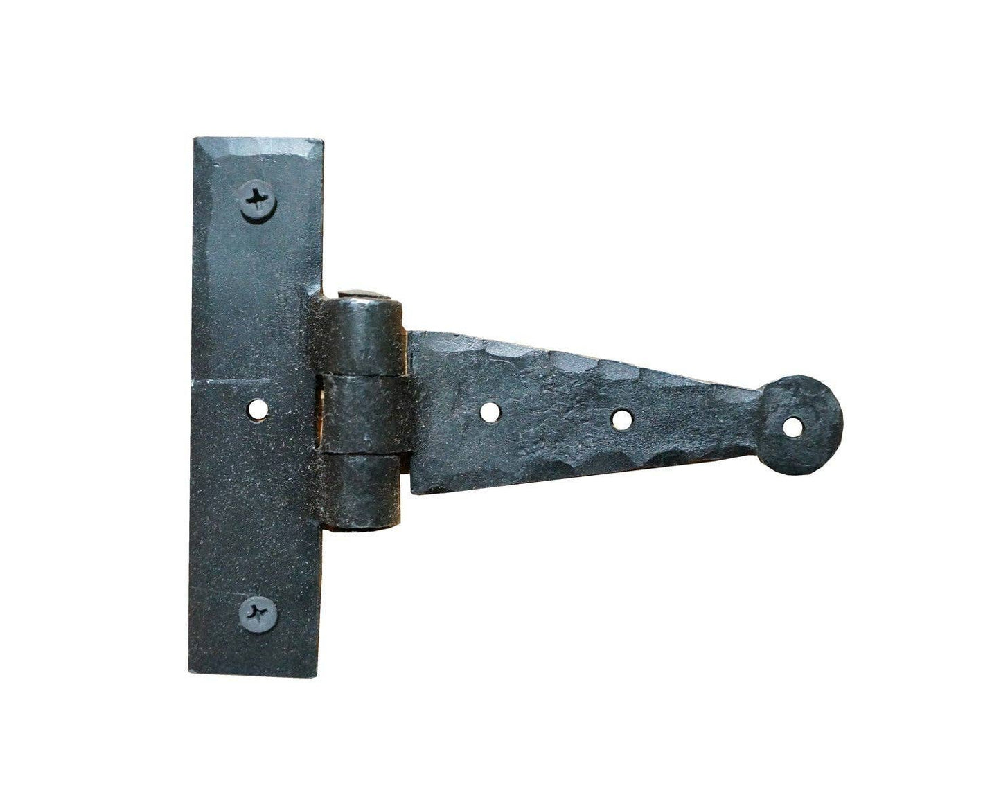 Hand Forged T Hinge For Cabinets and Small Doors - 5.75 x 4.5 Inches