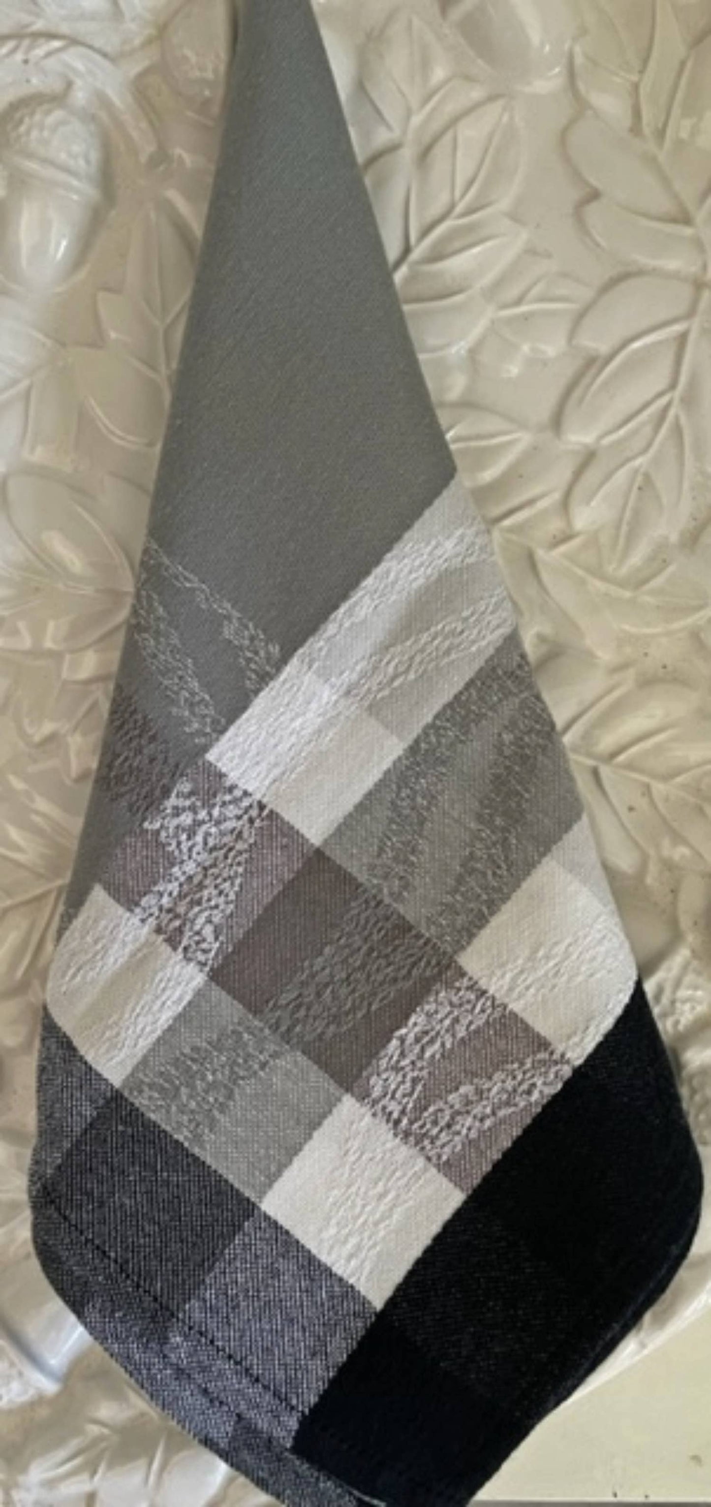 French Country Style Jacquard Napkin Ondine Grey