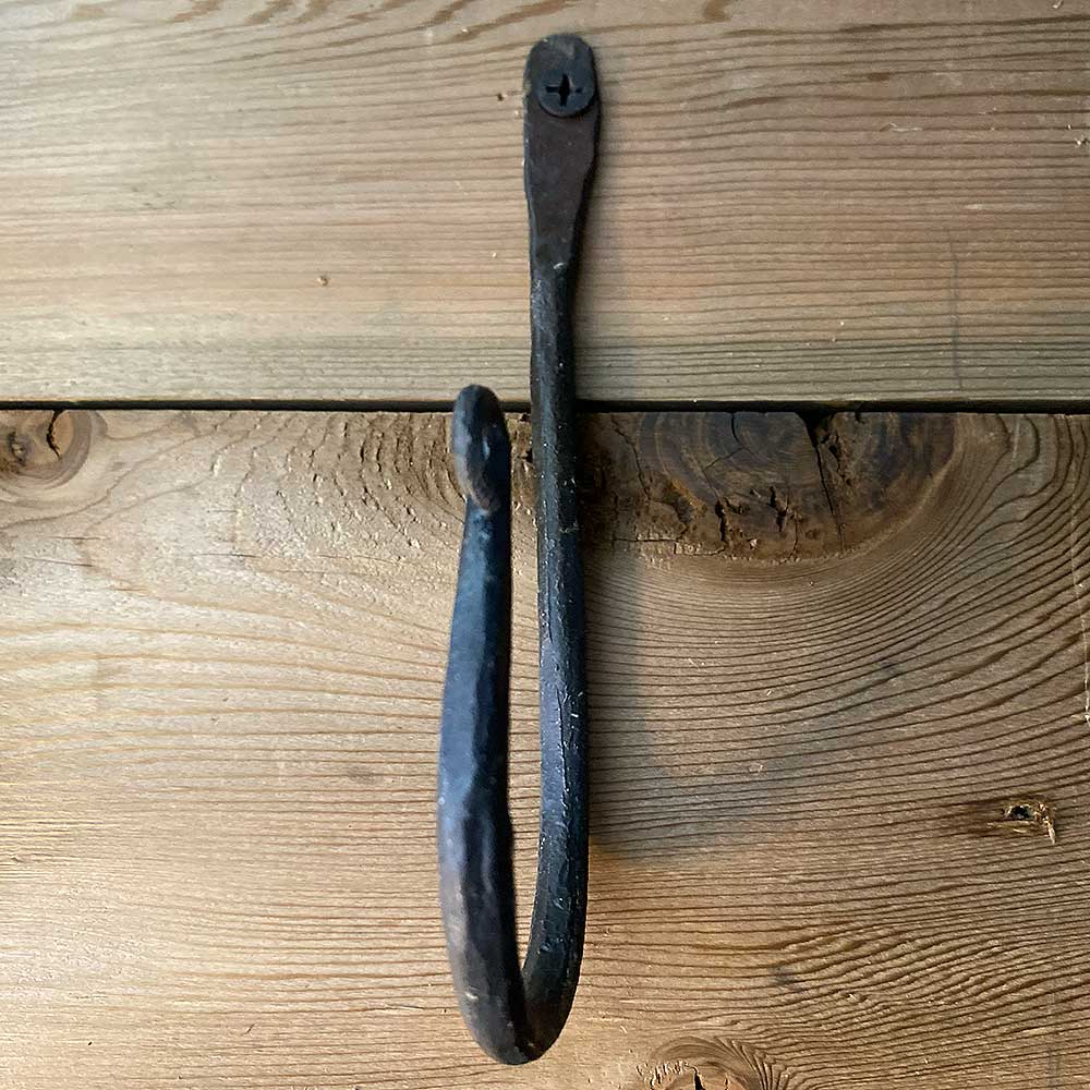 Hand Forged Metal Wall Hook - Ghost Town Hardware - 5 Inch